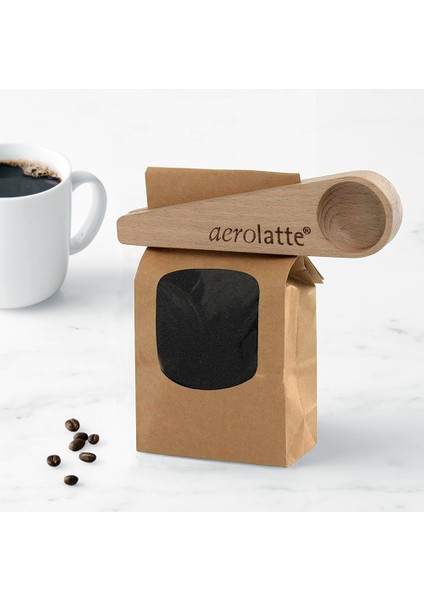 French Press / Cafetière, 8-Cup / 1000 ml ve Klipsli Kahve Ölçü Kaşığı