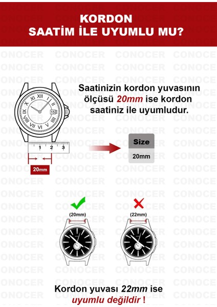 Samsung Gear S2 Classic - Gear Sport Uyumlu 20MM Hasır Dokuma Kordon Kayış