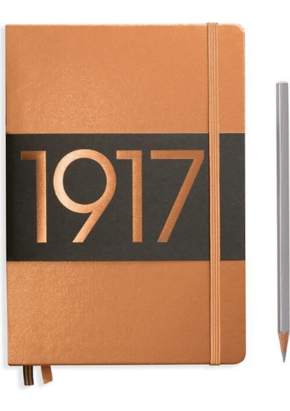 Leuchttrum 1917 Metallic Edition Çizgisiz Sert Kapak Defter A5 Copper