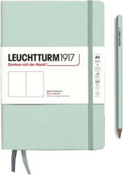 Leuchttrum 1917 Medium(A5) Sert Kapak, 251 Numaralandırılmış Noktalı Sayfa Defter Mint Green 367259