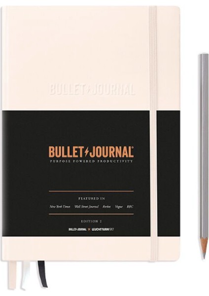 Bullet Journal Edition 2 A5 Sert Kapak 240 Noktalı Sayfalar Pudra
