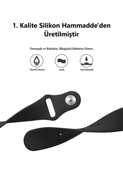 Samsung Galaxy Watch Active 2 (40MM-44MM) - Active 1 Uyumlu 20MM Klasik Silikon Kordon Kayış
