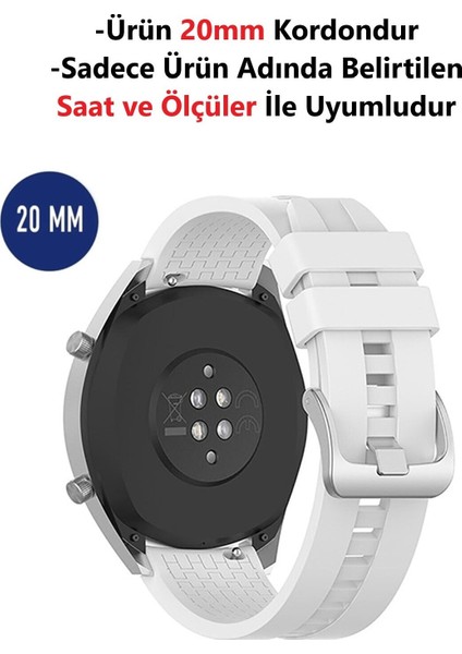Samsung Galaxy Watch 4 - Galaxy Watch 3 (41MM) Uyumlu Yüksek Kalite Desenli Silikon Kordon