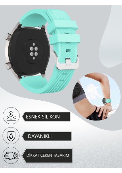 Samsung Gear S3 Frontier-Classic / Galaxy Watch 3 (45MM) - Watch 1 (46MM) Çizgi Desenli Kordon modelleri