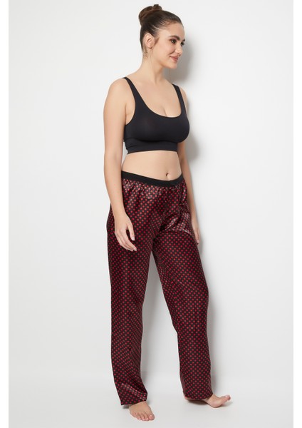 Puantiyeli Saten Pijama Altı modelleri