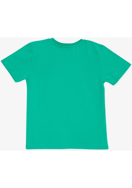 Girls & Boys Erkek Çocuk Tişört Renkli Yazı Baskılı 8-14 Yaş, Yeşil fiyatları