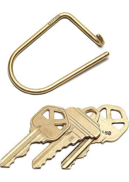Wilson Keyring Brass - Pirinç Anahtarlık Altın Paslanmaz Çelik