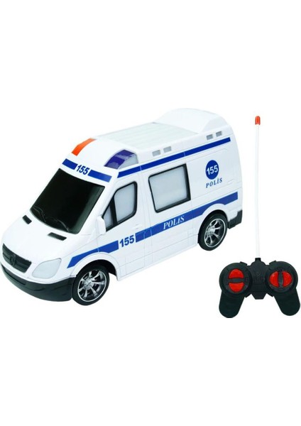 1:18 Uzaktan Kumandalı Full Fonksiyonlu Polis Aracı