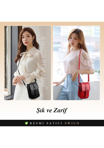 Kadın Vintage Çapraz Cep Telefonu Çantası (Yurt Dışından) modelleri