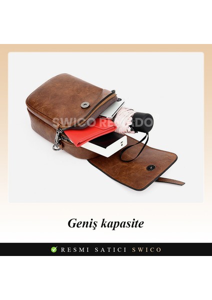 Kadın Vintage Çapraz Cep Telefonu Çantası (Yurt Dışından) fırsatları