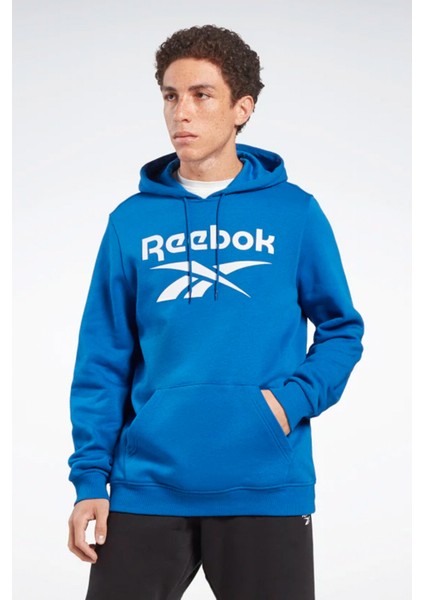 Rı Flc Big Logo Hoo Mavi Erkek Sweatshirt