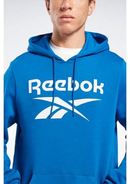 Rı Flc Big Logo Hoo Mavi Erkek Sweatshirt modelleri