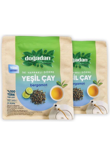 Dökme Yeşil Çay Bergamot 50 gr x 2 Adet
