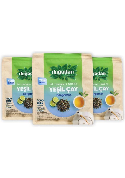 Dökme Yeşil Çay Bergamot 50 gr x 3 Adet