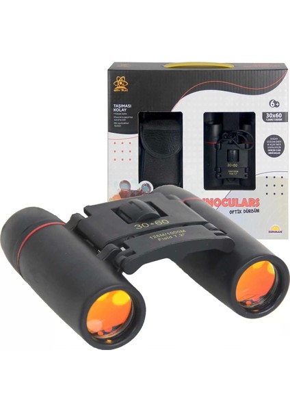 Oyuncak Optic Binoculars Çantalı Dürbün