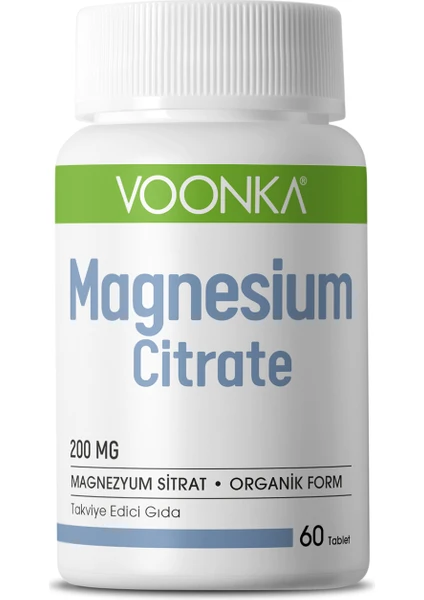 Magnesium Citrate 200 Mg 60 Tablet