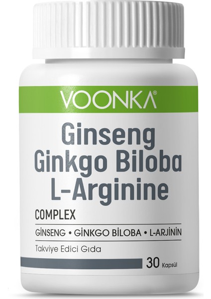 Ginseng Ginkgo Biloba L-Arginine 32 Kapsül