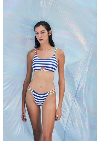 Napa Çizgili Bikini Üstü-aysu Türkoğlu Koleksiyonu