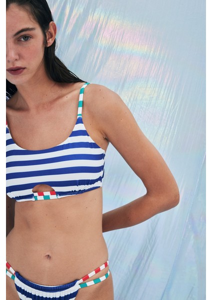Napa Çizgili Bikini Üstü-aysu Türkoğlu Koleksiyonu