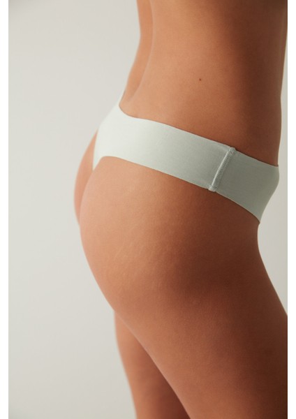 Lazer Kesim Pamuklu Mint Yeşili Tanga Külot fiyatları