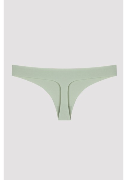 Lazer Kesim Pamuklu Mint Yeşili Tanga Külot fırsatları