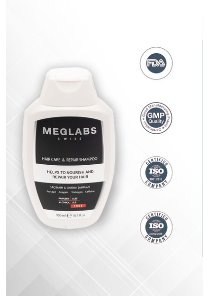 Meglab's Saç Bakım ve Onarım Şampuanı 300 ml