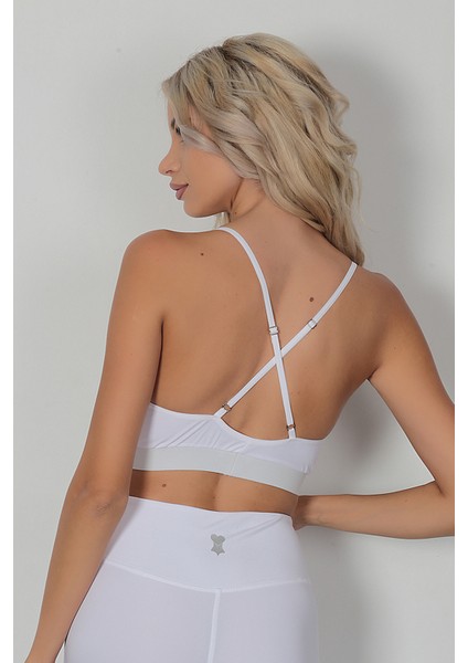 Kadın Beyaz Bralet Spor Sütyeni modelleri