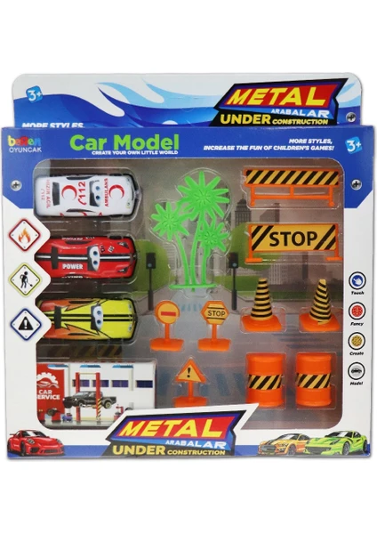 BRN-2315 Kutulu Metal Trafik Set