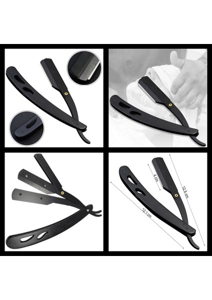 Shave Q5 Manuel Tıraş Makinesi + U3 Full Metal Ustura + 5'li Platinum Jilet