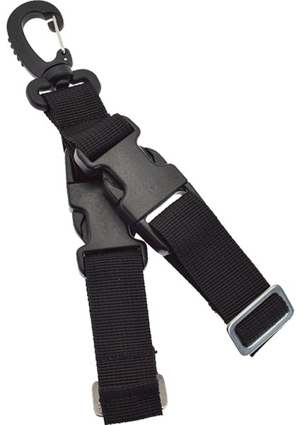 Dalış Fin Kayışı Evrensel Dişli Şnorkel Keeper Strap Unisex Scuba Dalış Siyah (Yurt Dışından)