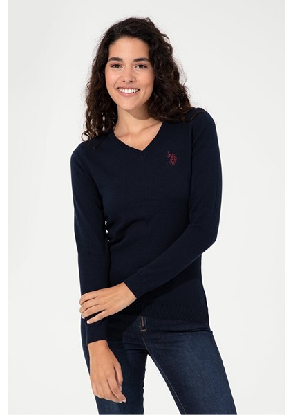 Lacivert Kadın Kazak