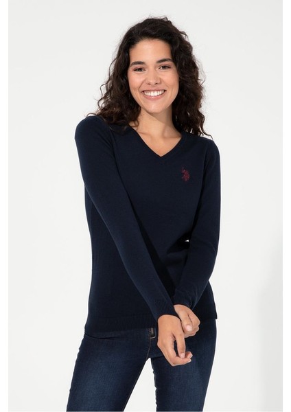 Lacivert Kadın Kazak modelleri