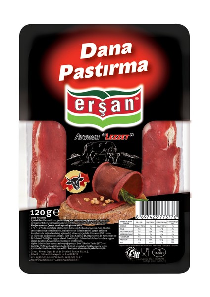 Erşan Di̇li̇mli̇ Seçme Pastırma 120 gr