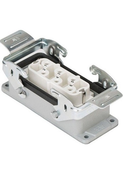 403100S 6X35A. Çoklu Makine Prizi Metal Mandallı