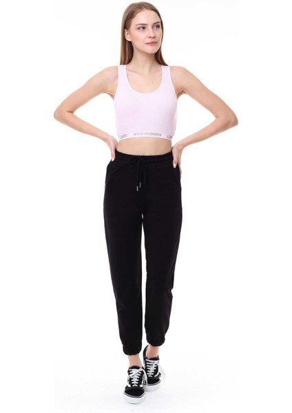 Kadın Jogger Tek Alt Eşofman Siyah