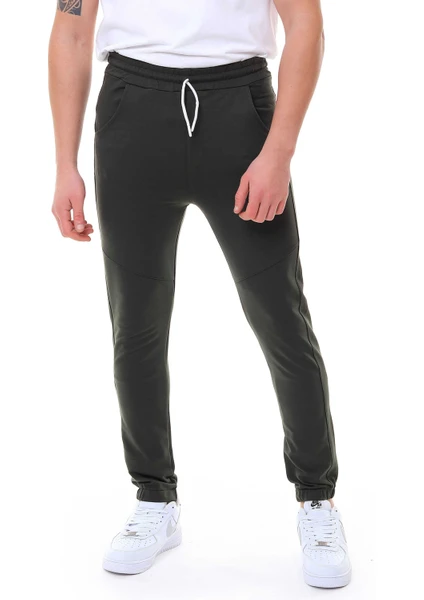 Garage Casual Wear Erkek Tek Alt Eşofman Jogger Haki