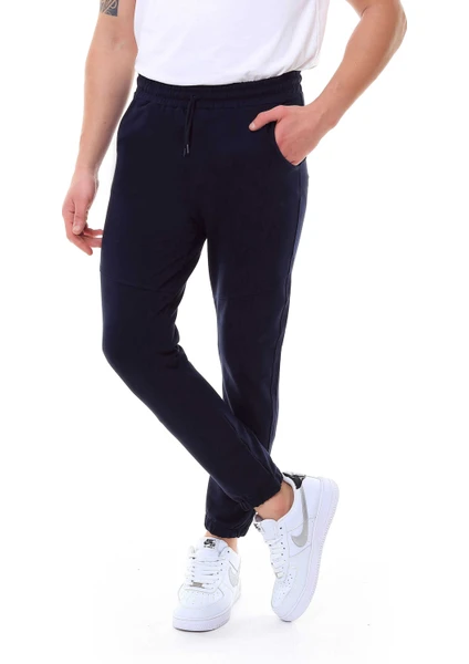 Garage Casual Wear Erkek Tek Alt Eşofman Jogger Lacivert