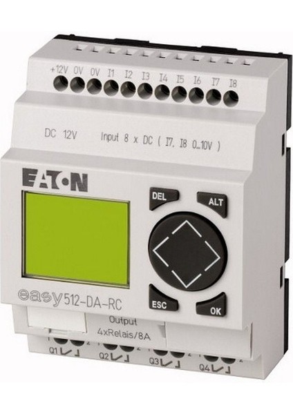 EASY512-DA-RC Easy Röle-Ekranlı, 12VDC 8dı-4