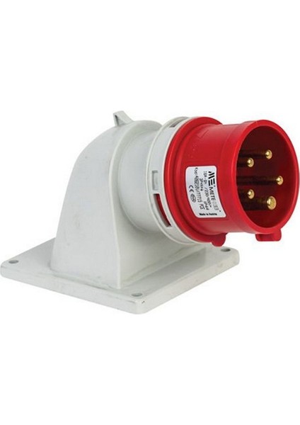 406210V 5X16A. IP44 Makıne Fişı -Eğik-(Vidalı Bağ.)