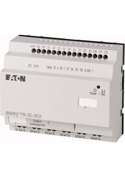 EASY719-DC-RCX Easy Röle-Ekransız, 24VDC 12D