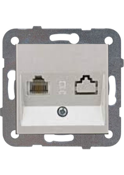 Artline Novella Saten Tekli Nümeris Cat-3 Telefon Prizi Çerçevesiz 92605132