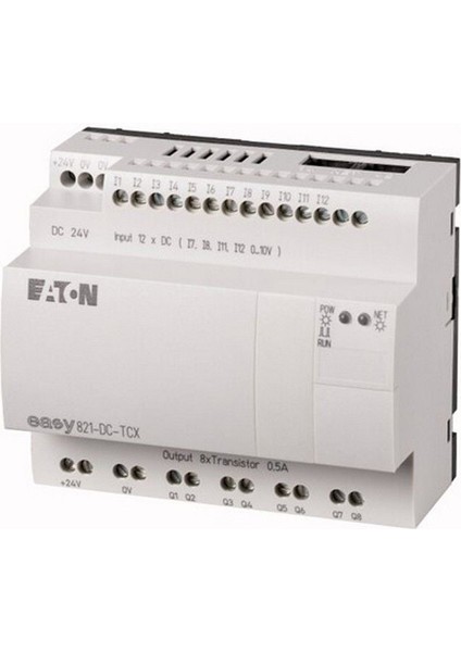 EASY821-DC-TCX Easy Röle-Ekransız, 24VDC 12D