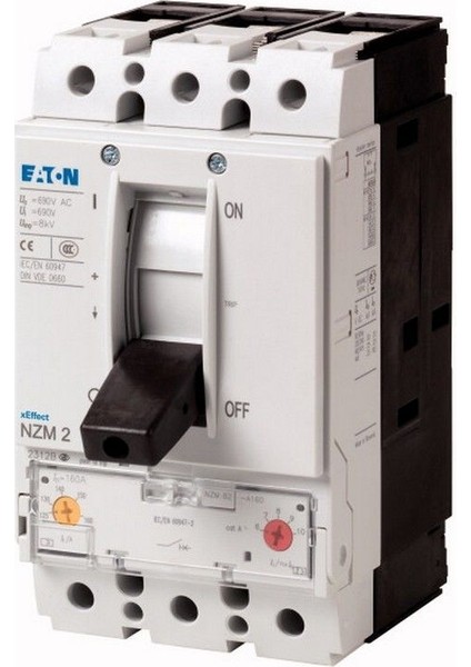 NZMB2-A125 Kompakt Şalter (Ayarlanabilir Termik-Manyetik Korumalı) 3X125A 25KA