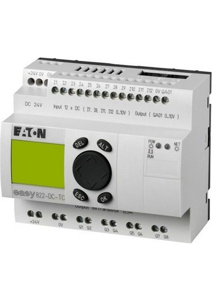 EASY822-DC-TC Easy Röle-Ekranlı, 24VDC 12DI