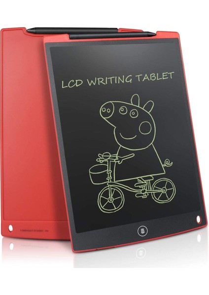 Writing Tablet LCD 10" Inç Dijital Kalemli Çizim Yazı Tahtası Grafik Not Yazma Eğitim Tableti