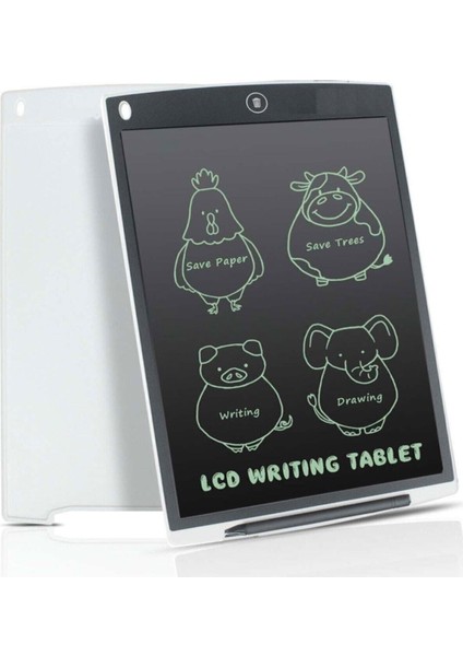 Writing Tablet LCD 10" Inç Dijital Kalemli Çizim Yazı Tahtası Grafik Not Yazma Eğitim Tableti