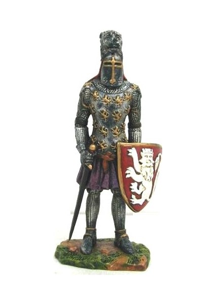 Aslan Motifli Kurşun Asker Şovalye Figürü 10CM