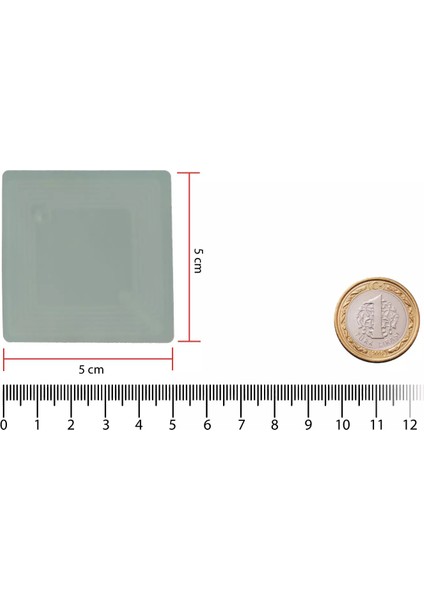 Metal Üstü Nfc Etiket NTAG213 - Rfgate 50X50 mm 5 Adet