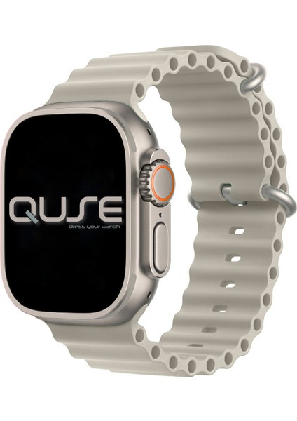 Ocean Loop Silikon Kordon, Apple Watch Series SE/11/10/9/8/7/6/5/4/3 ile Uyumlu, 49mm/46mm/45mm/44mm, Yıldız Işığı fırsatları