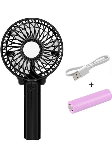3 Kademeli Şarjlı Mini Fan Masa Üstü Vantilatörü USB Soğutucu Sessiz El Fan Bükülebilir Fan